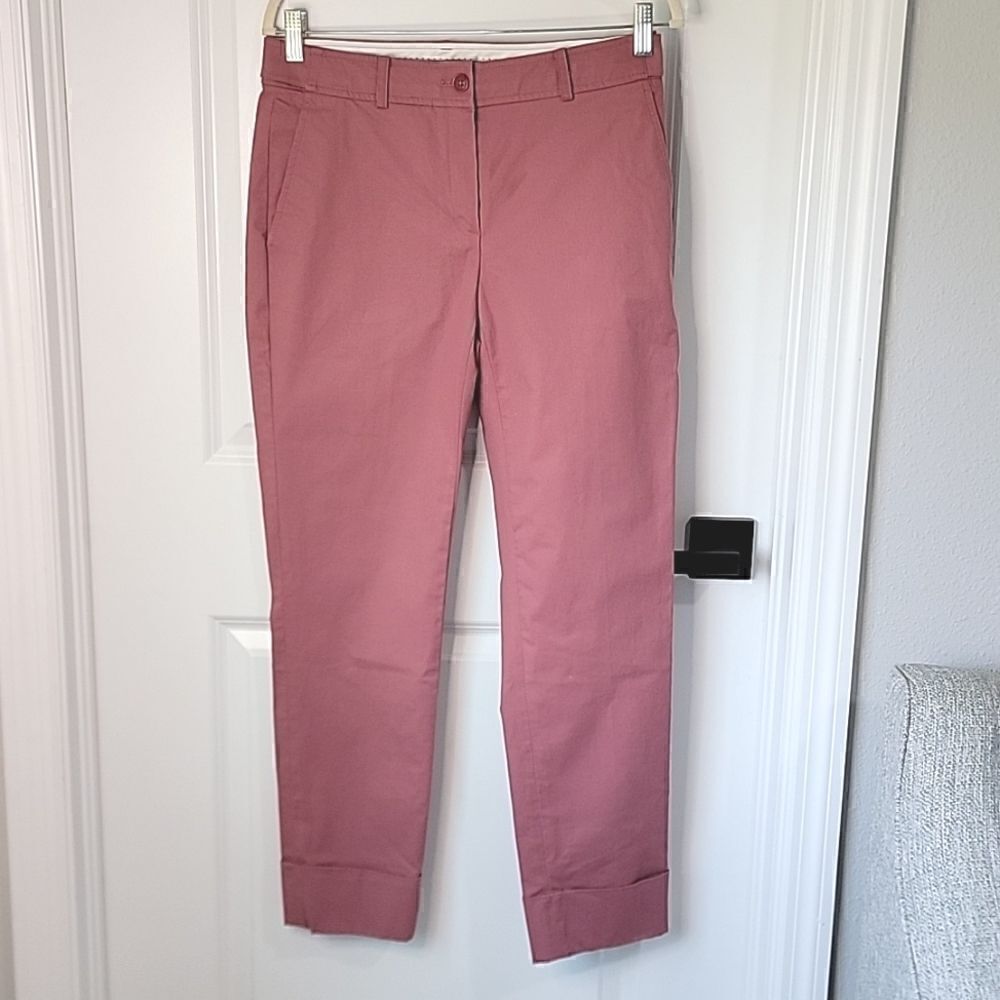 Brooks Brothers Mauve Rose Pink Cuffed Trouser Chino Pants - Size 4